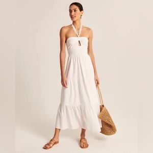 Abercrombie Knotted Halter Maxi Dress